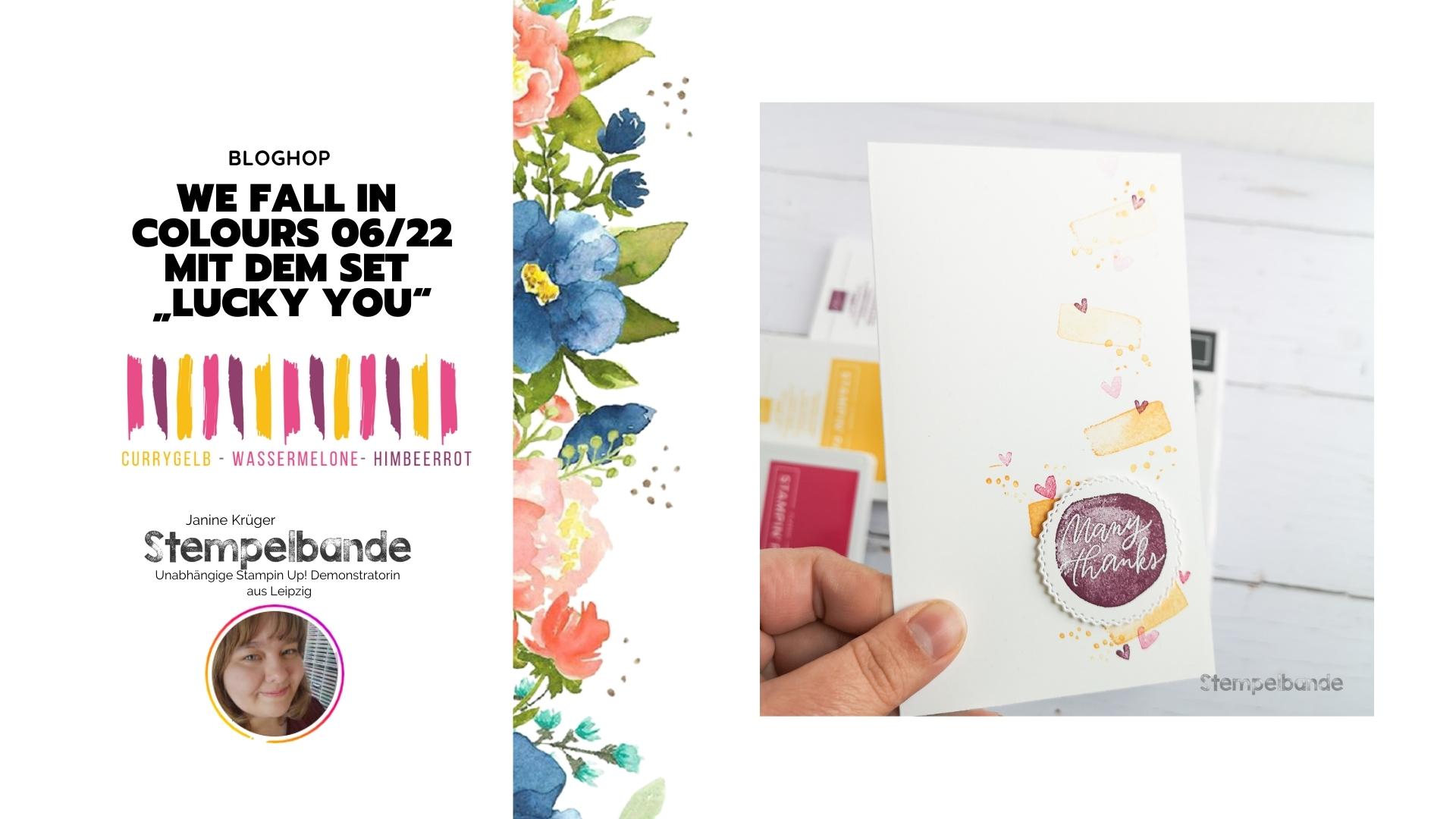 Stampin Up! Blog hop | We fall in colours: Juni 2022