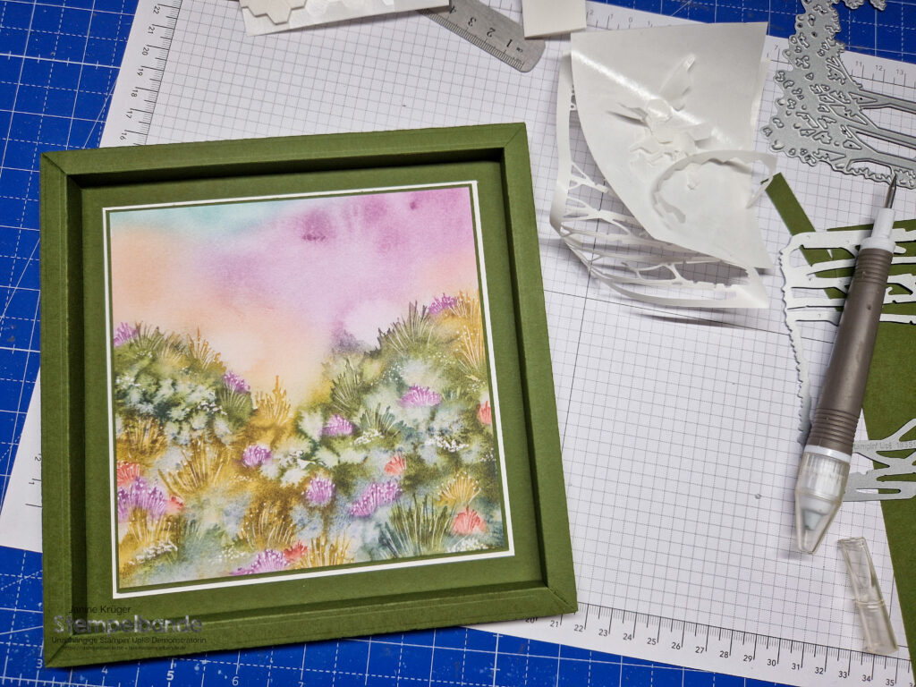 3D Rahmenbox, Shadow Box mit den Produkten von Stampin' Up! Anleitung. 