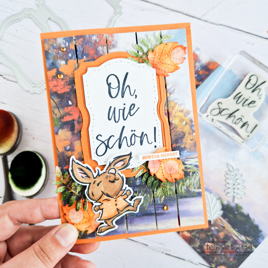 Karte featuring das Produktpaket Herrlicher Herbst aus dem neuen Minikatalog September - Dezember 2024 von Stampin' Up!