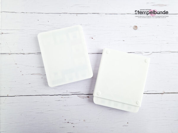 Stempel Spot Aufbewahrungsbox für 8 Mini-Stempelkissen + Stempelblock D | magnetisch | 3D-Druck